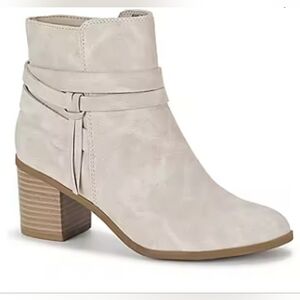 Frye and Co. Womens Indiana Stacked Heel Booties 5.5